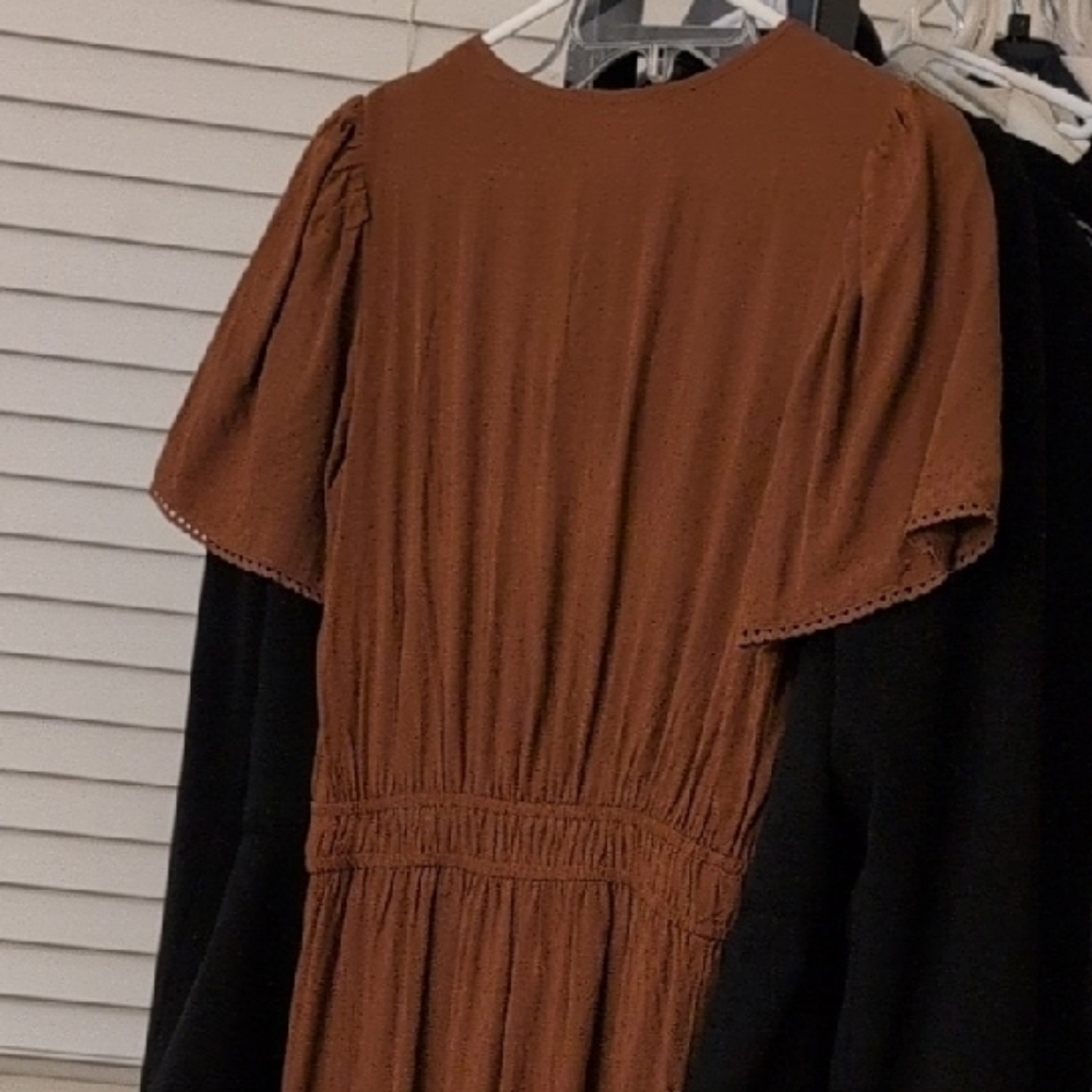 LOFT Rust Midi Dress - Picture 5 of 8